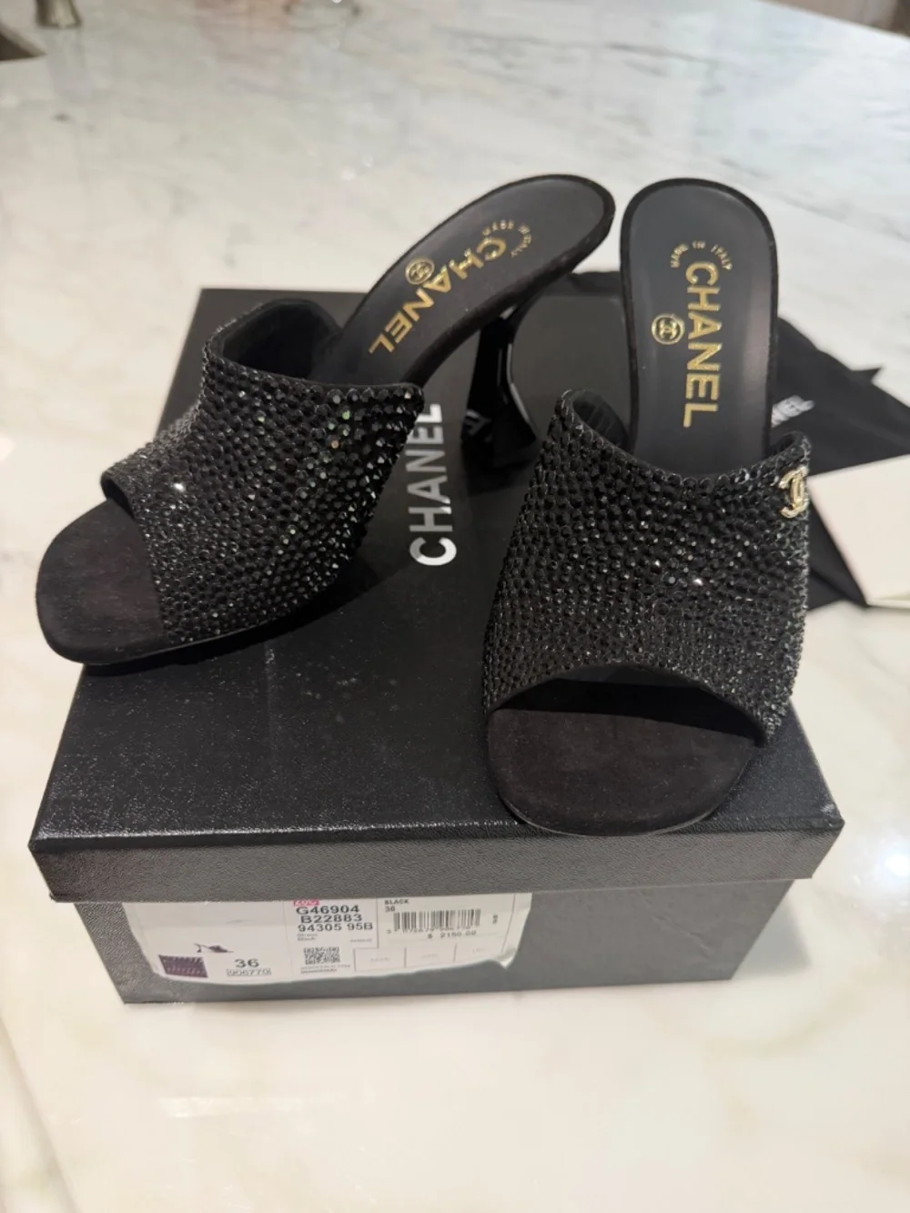 2026 Chanel Mules Strass Rhinestone - Limited Edition (36)